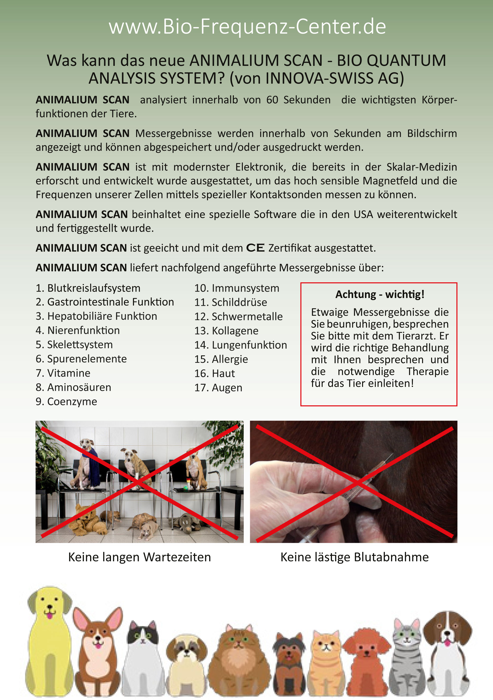 Animalium Scan - BQAS Bio Quantum Analyse System Animalium Scan - BQAS Bio Quantum Analyse System